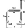 Support mural pour rail simple MEA TB335620