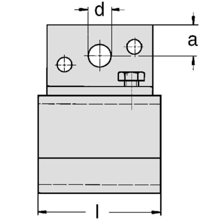 Support mural pour rail simple MEA TB335610