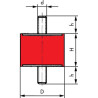 Silent bloc type A UNIVERSEL 5050A55
