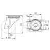 Roulettes pour charges lourdes en polyamide TENTE 4680UOP200P63
