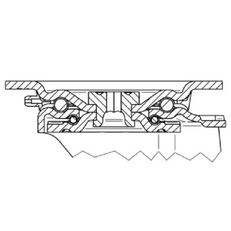 Roulettes pour charges lourdes à bandage en polyuréthane TENTE 4687ITP250P63
