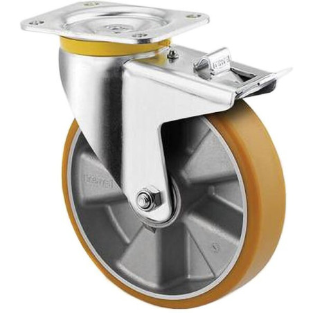 Roulettes pour charges lourdes à bandage en polyuréthane TENTE 4687ITP160P63