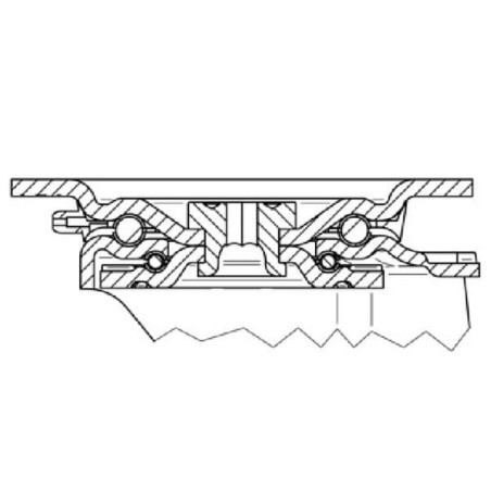 Roulettes pour charges lourdes à bandage en polyuréthane TENTE 4680ITP125P63