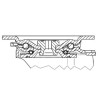Roulettes pour charges lourdes à bandage en polyuréthane TENTE 4680ITP125P63