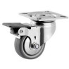 Roulettes pivotantes en acier inoxydable à platine de fixation TENTE 7475PJH050P40