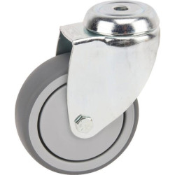 Roulettes pivotantes en acier galvanisé à trou de fixation TENTE 2470PJP100P3011