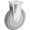 Roulettes pivotantes en acier galvanisé à platine de fixation TENTE 2478PJP150P50