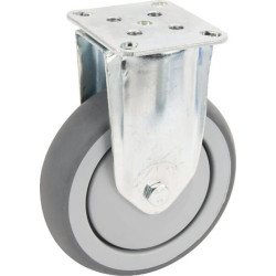 Roulettes pivotantes en acier galvanisé à platine de fixation TENTE 2478PJP100P50