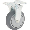 Roulettes pivotantes en acier galvanisé à platine de fixation TENTE 2478PJP075P60
