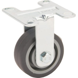 Roulettes pivotantes en acier galvanisé à platine de fixation TENTE 2478PJP050P41