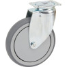 Roulettes pivotantes en acier galvanisé à platine de fixation TENTE 2470PJP150P50