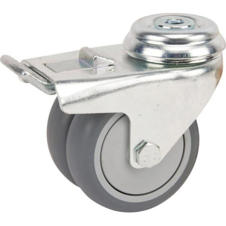 Roulettes pivotantes doubles TENTE 2977PJP075P3010