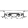Roulettes pivotantes à bandage TENTE 3477UOJ100P62
