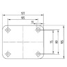 Roulettes pivotantes à bandage TENTE 3470UOR200P63