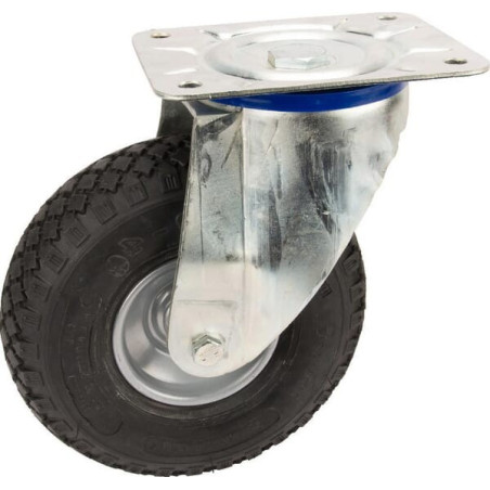 Roulettes pivotantes à bandage pneumatique TENTE 3480DQR260P65