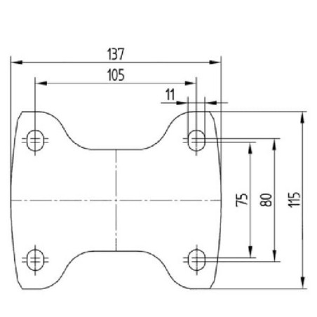 Roulettes pivotantes à bandage pneumatique TENTE 3478DPR200P63