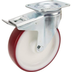 Roulettes pivotantes à bandage en polyuréthane TENTE 3477UAR160P63