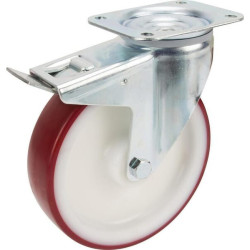 Roulettes pivotantes à bandage en polyuréthane TENTE 3477UAR125P62