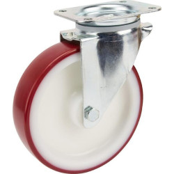 Roulettes pivotantes à bandage en polyuréthane TENTE 3470UAR200P63