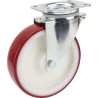Roulettes pivotantes à bandage en polyuréthane TENTE 3470UAR200P63