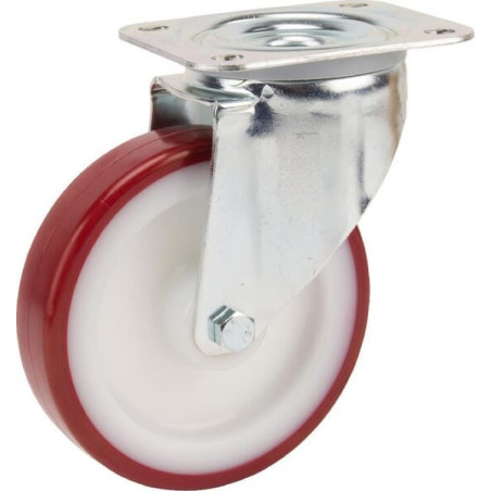 Roulettes pivotantes à bandage en polyuréthane TENTE 3470UAR125P62