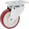 Roulettes pivotantes à bandage en polyuréthane TENTE 3470UAR100P62