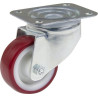 Roulettes pivotantes à bandage en polyuréthane TENTE 3470UAR080P62
