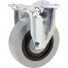 Roulettes pivotantes à bandage en polyamide gris et anneau central en caoutchouc TENTE 3478HUR125P62