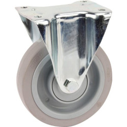 Roulettes pivotantes à bandage en caoutchouc élastique TENTE 3478UFP160P63