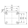 Roulettes fixe TENTE 2478PJP125P50