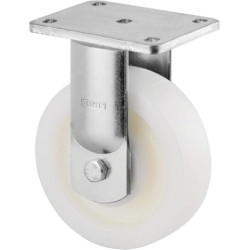 Roulette pivotante, chape et platine en acier mécano-soudé, zingué bleu TENTE 9688TOP250P63