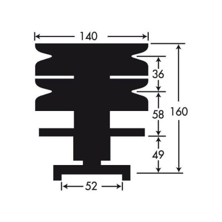 PALIER  CAST - DYNAMARK - AMF - NOMA 310675 avec poulie double diametre 140 pièce détachée tracteur tondeuse