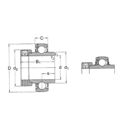 Roulement SKF YEL2072RFSKF