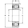 Roulement rainuré à billes SKF 623112RS1