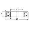 Roulement rainuré à billes GOPART 6210ZZGP