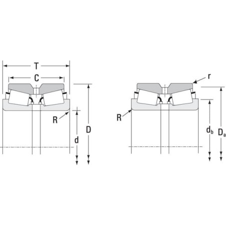 Roulement cônique TIMKEN JRM424990UA1