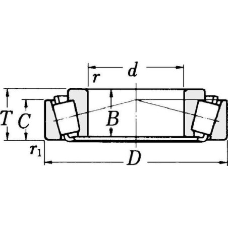 Roulement à rouleaux côniques UNIVERSEL NWB04565