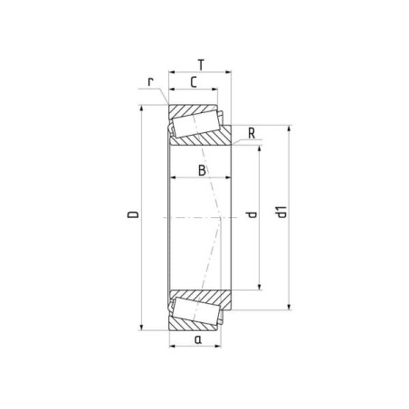 Roulement à rouleaux côniques SKF 750030302