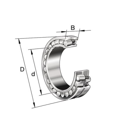 Roulement à rouleaux articulés INA/FFAG 22216E1AXLKMC3