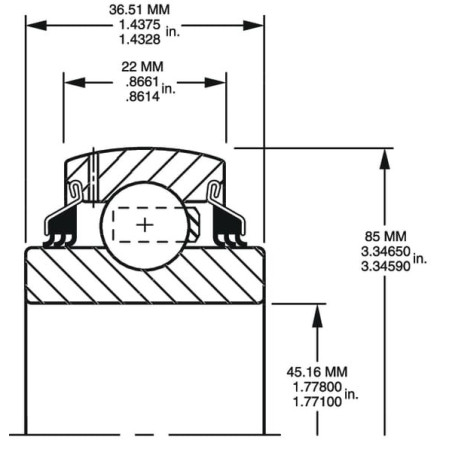 Roulement à billes TIMKEN GW209PPB11