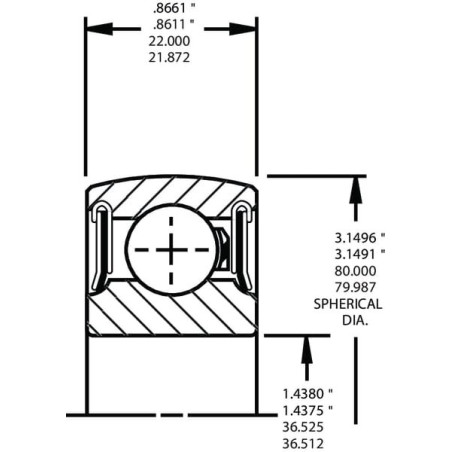 Roulement à billes TIMKEN 208NPPB5