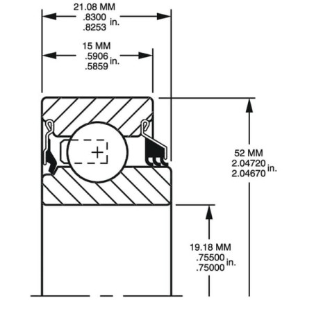 Roulement à billes TIMKEN 205KRP2ADN