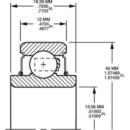 Roulement à billes TIMKEN 203RR5