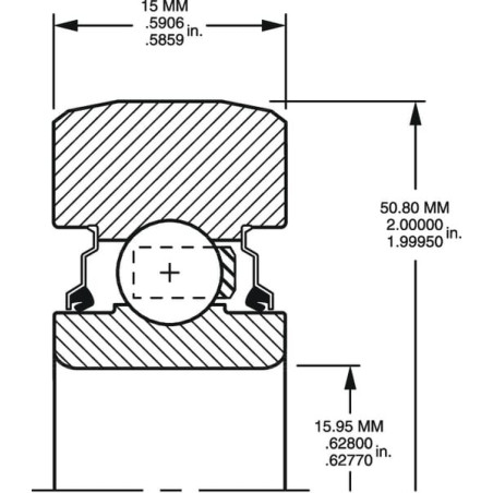 Roulement à billes TIMKEN 203RR3