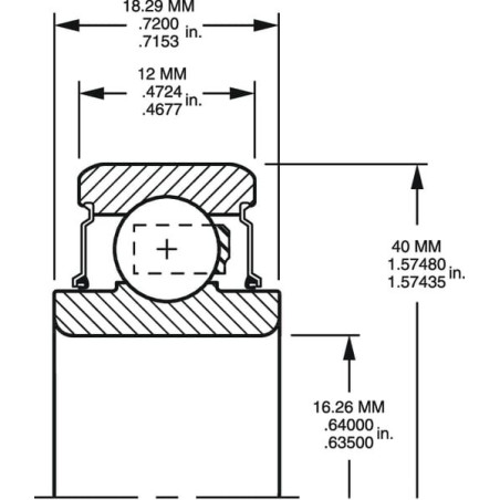 Roulement à billes TIMKEN 203RR2