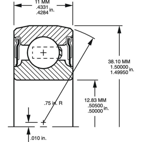 Roulement à billes TIMKEN 202NPP9