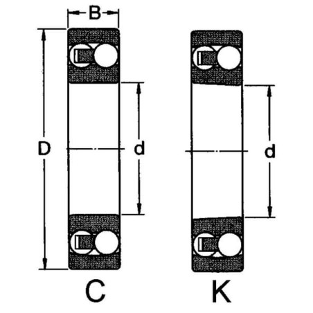Roulement à billes SKF 75002308