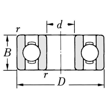Roulement à billes SKF 6072RSSKF