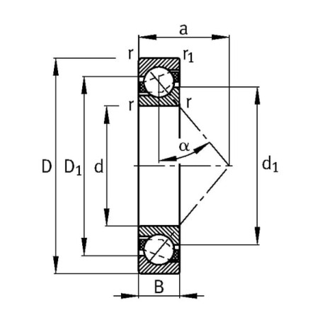 Roulement à billes oblique SKF 75007305BEP