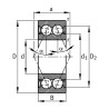 Roulement à billes oblique SKF 3204A2ZC3MT33
